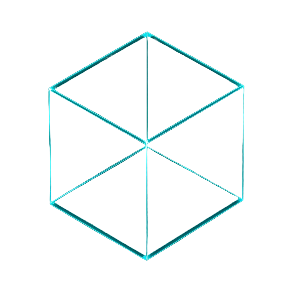 Wireframe cube